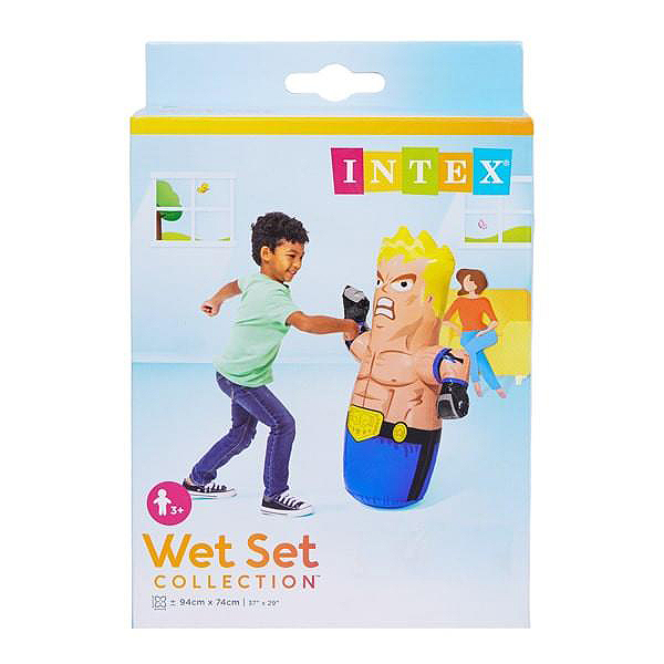 کیسه بوکس بادی کودک طرح حیوانات و کشتی کج اینتکس Intex Wet Set Collection مناسب بالای 36 ماه