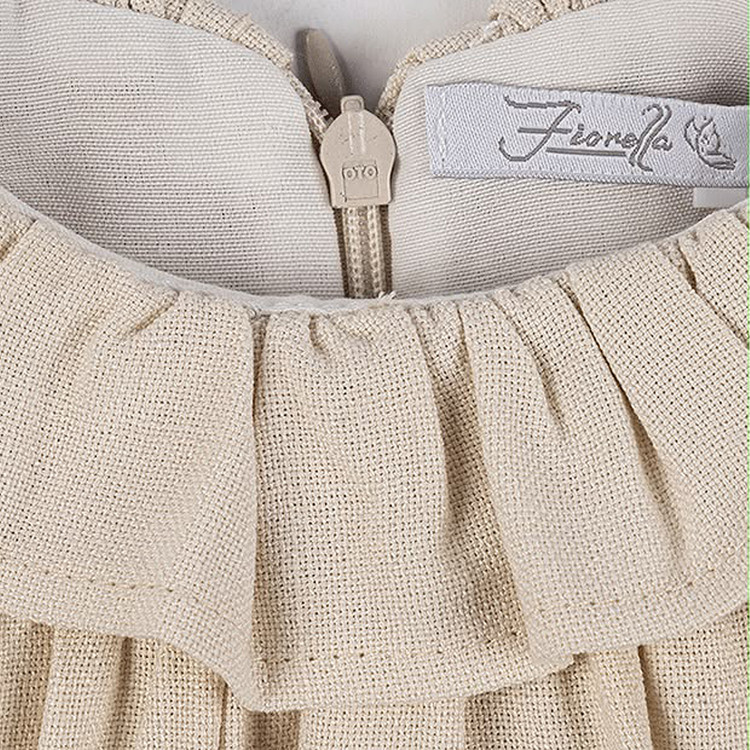 پیراهن آستین بلند دخترانه طرح گل زیبا برند فیورلا Fiorella کد 25503