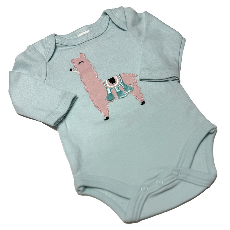 ست 4 تکه بادی و شلوار دخترانه برند PL Baby طرح لاما