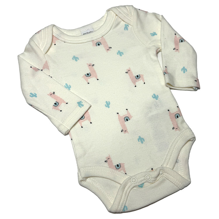 ست 4 تکه بادی و شلوار دخترانه برند PL Baby طرح لاما