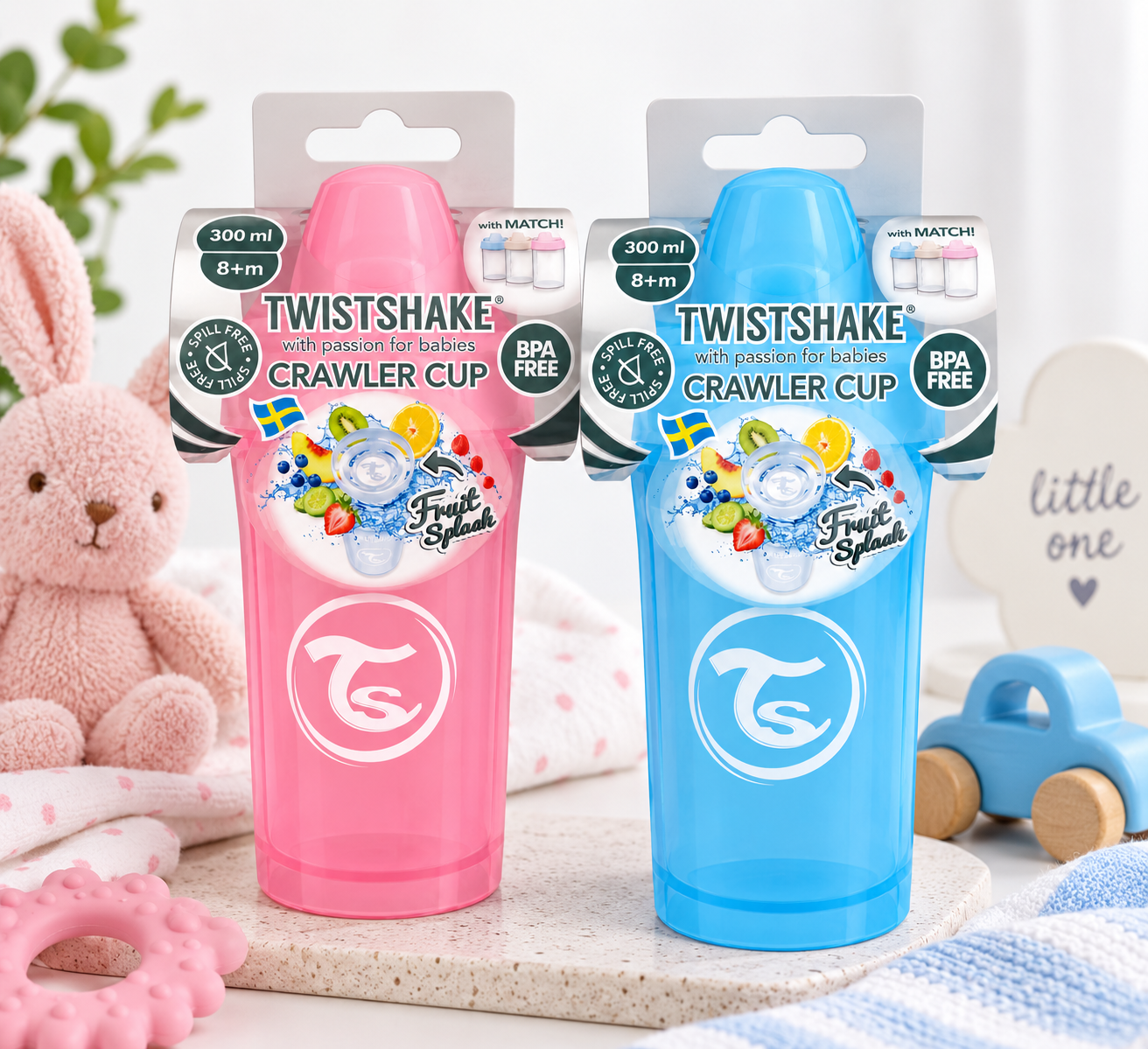 لیوان آموزشی Twistshake Crawler Cup حجم 300 میلی‌لیتر مناسب بالای 8 ماه